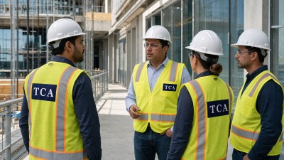 TCA team members reviewing progress together on site